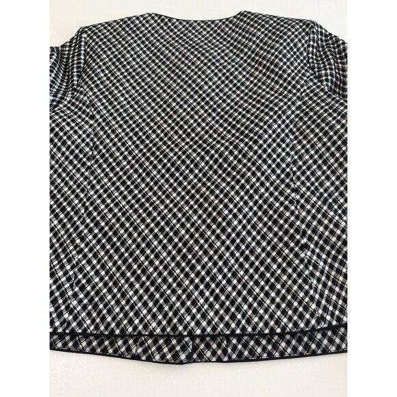 SPANX Women’s PONTE Lady Jacket Jacquard Plaid Blazer NWT Pockets M - Picture 12 of 16